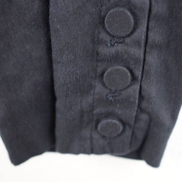 J. Jill Black Linen Blend Side Zip‎ Ankle Pants Size 12 - Picture 3 of 9